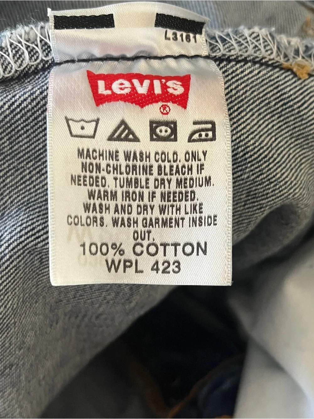 Levi's Men's Dark Wash Straight Leg Button Fly  5 Pocket Jeans 29x32